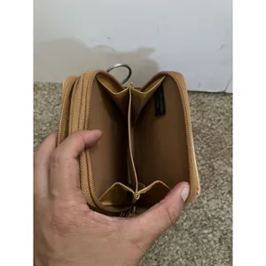 Y2k Leather Wallet Brown Zippered Studded Western Rodeo Ranch Boho Coin Purse thumbnail 7