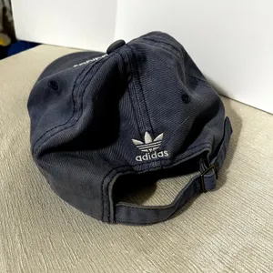Adidas Originals Blue Baseball Cap‎ Hat trefoil cotton adjustable adult O/S thumbnail 4
