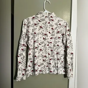Croft & Barrow Women's Size Medium Mock Neck Long Sleeve T-Shirt White Cardinal thumbnail 4