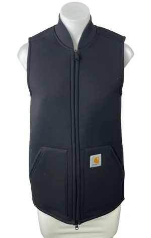 Carhartt Car-Lux Women's Dark Gray Fleece Full Zip Vest Coat Jacket Size XS thumbnail 1