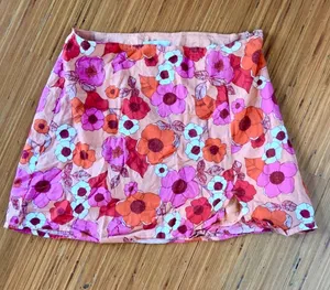Urban Outfitters Retro floral mini skirt thumbnail 1