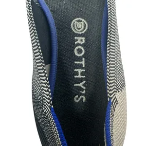 Rothy's The Flat Captoe Black‎ White Plaid Check Retired Ballerina Size 10 thumbnail 14