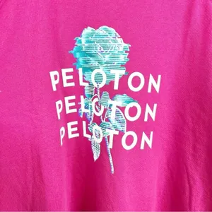 NWT Peloton Everyday‎ Oversized Crewneck Sweatshirt Women's S Pink Athleisure thumbnail 4