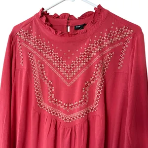 NWT Torrid Crinkle Gauze Embroidered Top Size 2X Retail $59.90 thumbnail 10