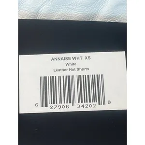 Lamarque Annaise Lamb Leather Shorts in White XSmall New Womens Hot thumbnail 9