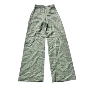 & Other Stories Linen Blend Mint High Waist Wide Leg Pants 2 thumbnail 10
