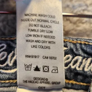 Levis‎ Jeans Womens 14 (Fits 25x28) Medium Wash Stretch Low Rise Straight Leg thumbnail 11