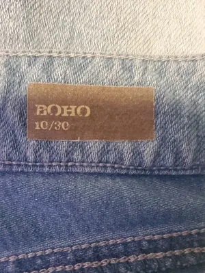 Vintage America Light Blue Denim Capris Size 10 thumbnail 3
