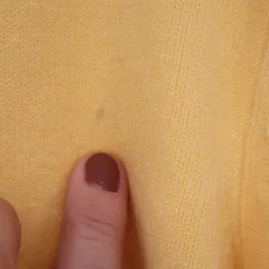 &merci Yellow Puff Shoulder Long Sleeve Crew Neck Knit Sweater Large KLJ0574 thumbnail 5