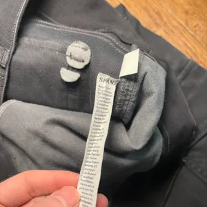 Spanx Gray Cargo Skinny Pants Stretch Twill Womens Size Large Tall Elastic Waist thumbnail 7