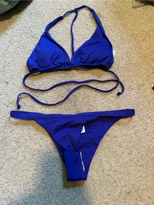 NWOT L*Space Lexie Bitsy cut bikini set royal blue thumbnail 2