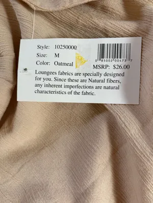 Loungees Cotton Gauzy Mini Tank Dress Beige Womens Size Medium NEW thumbnail 5