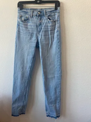American Eagle Super High Rise Straight Jeans thumbnail 2