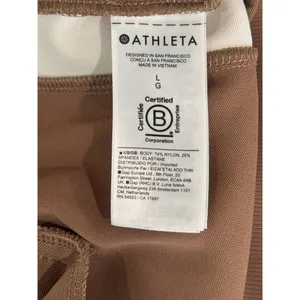 Athleta Womens Pants Brown Venice Wide Leg Colorblock Comfort Stretch Large thumbnail 5