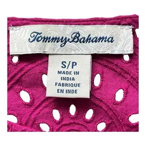 Tommy Bahama‎ Eyelet Shift Dress Womens Small Pink Linen Blend Cap Sleeve Mini thumbnail 7