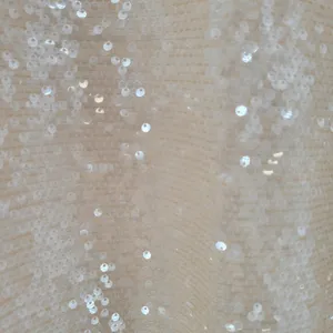 A New Day Womens Sequin Dress Medium Cream Sleeveless V Neck Mini‎ Holiday Party thumbnail 11