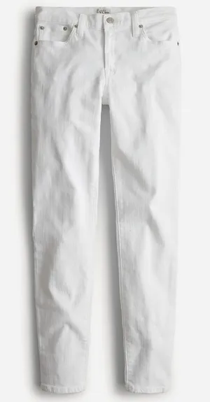 J.Crew 8" Toothpick Jean White Skinny Stretch Classic Denim Womens US 24 NWT thumbnail 1