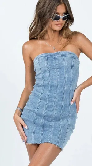 Lucy in the Sky denim dress thumbnail 1