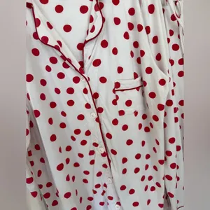 The Cat's Pajamas set pima modal button down shirt top pants Sprinkle polka Dots thumbnail 7