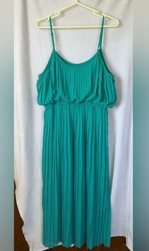 American Rag size xxl turquoise pleated sleeves dress thumbnail 4