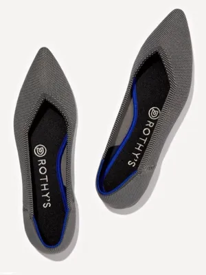 Rothy's The Point Cloud Grey Size 10 Womens Flats Retired Color thumbnail 1