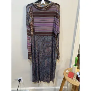 Free People Naomi Maxi Top is a button-front shirt dress Size Small Sheer thumbnail 5
