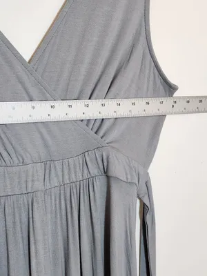 Lulus Dusty Mint Boho Sleeveless Maxi Dress with Tie Waist Size XL NWT thumbnail 6