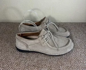 Birkenstock Suede Mens Shoe Size 9 42 Color Sands Beige Made In Germany $258 thumbnail 1