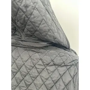 Garnet Hill Women's Quilted‎ Coat Jacket Black Sz 14 Removable Hood thumbnail 9