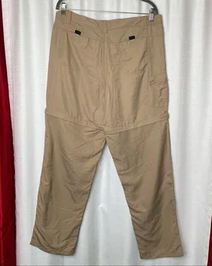 Rustic Ridge women’s tan nylon hiking pants with zip leg to make into shorts LRG thumbnail 2