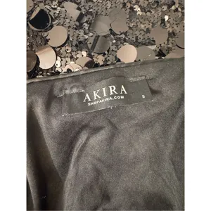 AKIRA Black Sequin Lace Up Mini Dress Womens Size Small S Spaghetti Strap Bodyco thumbnail 8