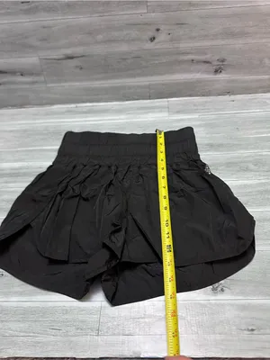 FP Movement by Free People Black Smocked-Waist Athletic Shorts SP thumbnail 7