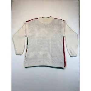Vintage Christmas Sweater Holiday Embroidered Crewneck Knit Festive thumbnail 2
