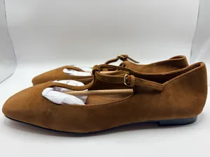 Madewell Mylie T Strap Suede Mary Jane Ballet Flats Coquette Preppy Women 7 thumbnail 6