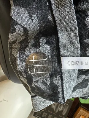 Gray Camo Long Sleeve Crop Top with Back Cutouts thumbnail 4