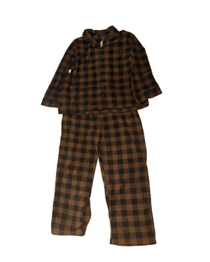 Skims Size 4X Plaid Sleep Set Jasper Buffalo Check Holiday Brown pajamas no box thumbnail 1