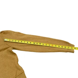 Aerie Mustard Puff Sleeve Distressed Crew Sweater M Earthenware‎ Minimalist thumbnail 10