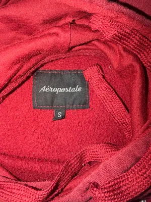 Aeropostale New York Aero 87 Burgundy Hoodie Size S thumbnail 4