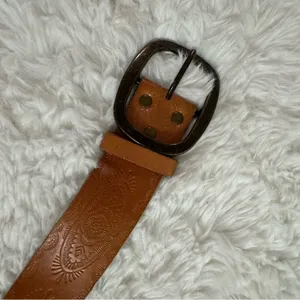 Gap Light Brown Leather Buckle Belt‎ thumbnail 9