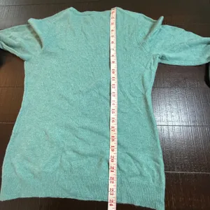Charter Club Cashmere Sweater Women Small Seafoam Mint Green Crewneck Pullover thumbnail 4
