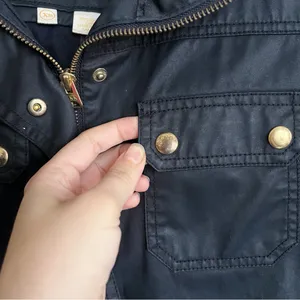J Crew • Downtown Field Jacket waxed cotton canvas black military utility cargo thumbnail 9