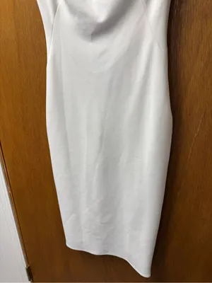 Katie May Pretty Bird Sleeveless Cowl Draped Back Dress Ivory White Small Bridal thumbnail 10