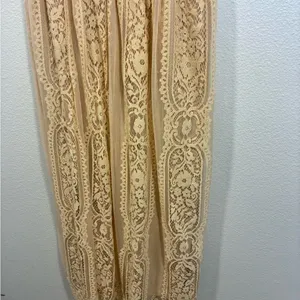 Chic Lace Maxi Dress in Cream thumbnail 4