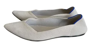 Rothy’s The Point II Knit Flat Ecru Size 10 Neutral Casual Comfy Office Travel thumbnail 1