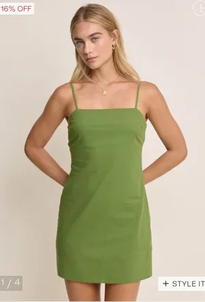 NWT Abercrombie & Fitch square neckline cotton blend XL spaghetti strap Demi thumbnail 1