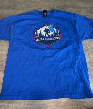 Seattle Bills Backers Blue Graphic Hanes Tee - XL thumbnail 1