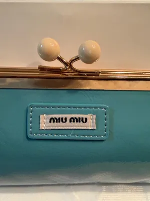 Miu Miu Blue Mini Pochette/Cross thumbnail 5