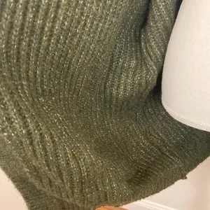 N21 Oversized Ribbed Knit Olive Green Cardigan Sweater Designer Cardigan thumbnail 7