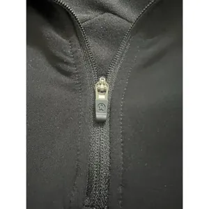 Lululemon 12 Running 1/2 1/4 Zip Pullover Mock Top Black Reflective Chevron thumbnail 8