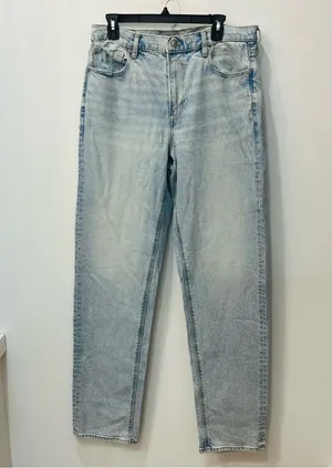 American Eagle Light Wash Mom Jeans size 14 XLong thumbnail 1